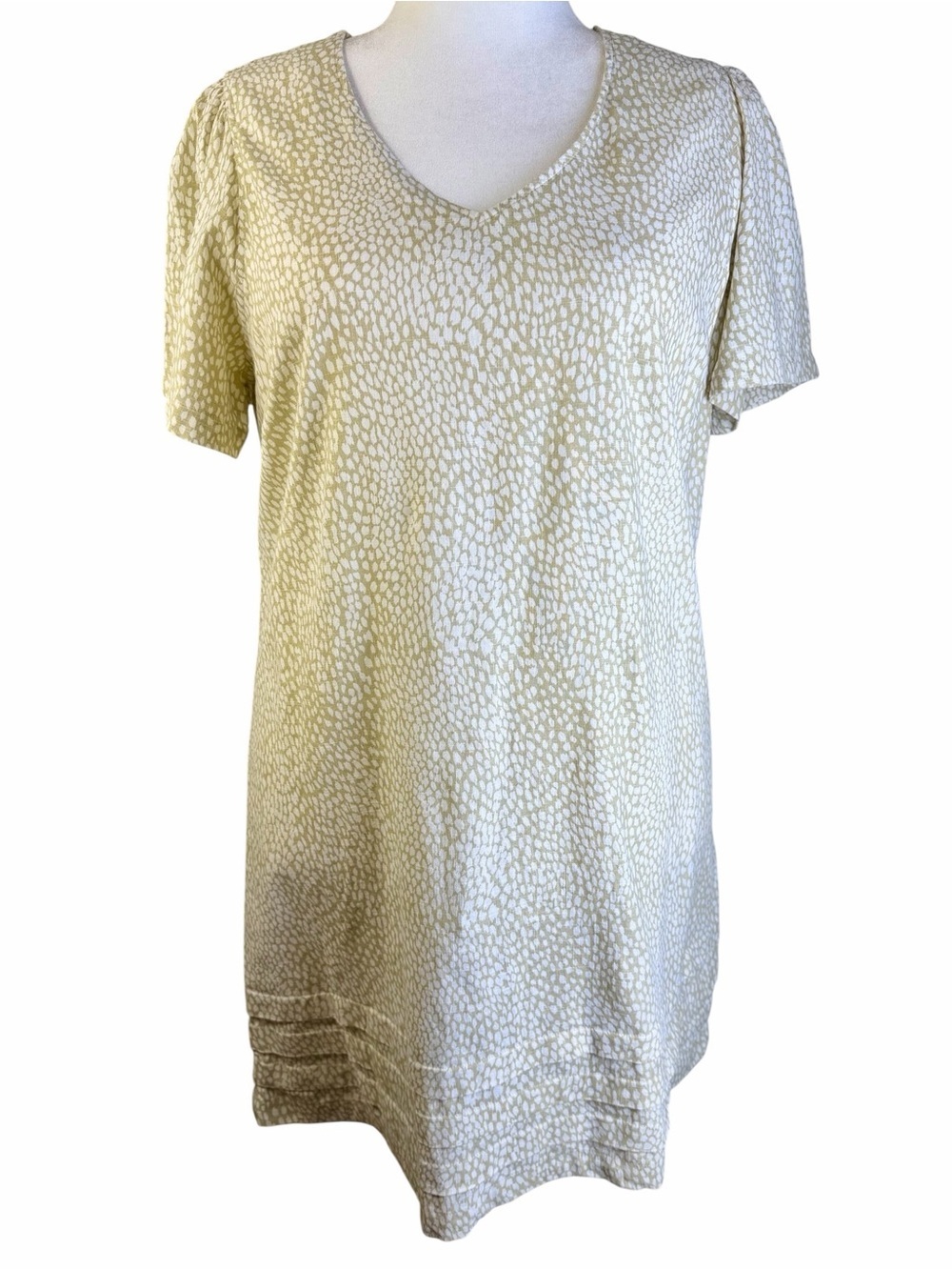 Nicole Miller Original V-Neck Short Sleeve Shift Dress Size XL